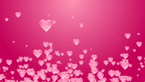 Download pink background with hearts HD