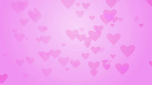 Download pink background with hearts HD