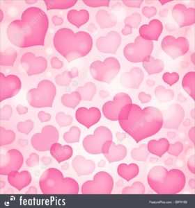 Top pink background with hearts HD Download