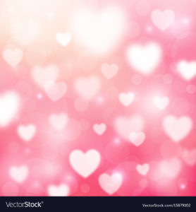 Download pink background with hearts HD