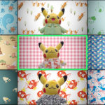 Download pokemon pattern wallpaper HD
