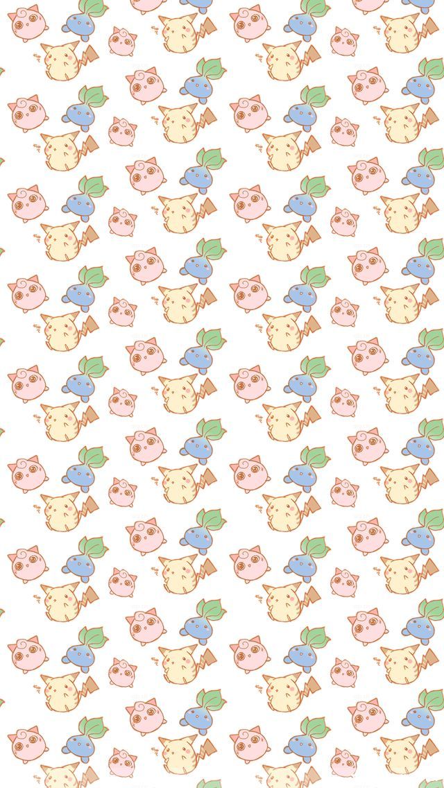 Download pokemon pattern wallpaper HD