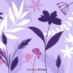 Download purple flower background HD