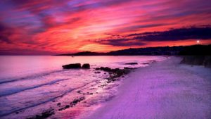 Download purple sunset background HD