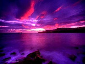 Download purple sunset background HD