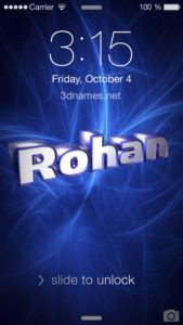 Download rohan name wallpaper HD