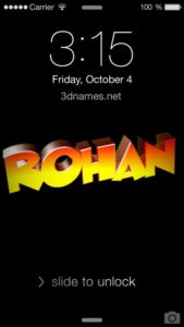 Download rohan name wallpaper HD