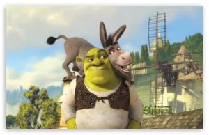 Download shrek and donkey wallpaper HD