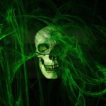 Top skull green wallpaper 4k Download