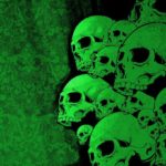 Top skull green wallpaper free Download