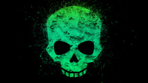 Top skull green wallpaper Download