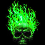 Top skull green wallpaper HD Download