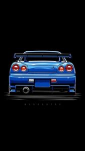 Download skyline r34 wallpaper iphone HD