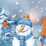 Download snowman wallpaper iphone HD