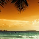 Download sunset beach phone wallpaper HD