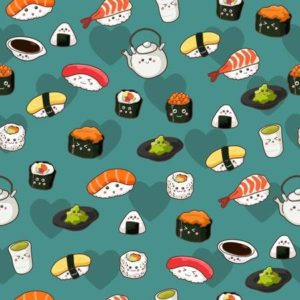 Top sushi background 4k Download