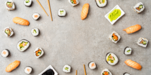 Top sushi background HD Download