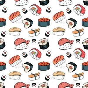 Top sushi background HD Download