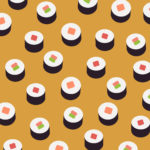 Download sushi background HD