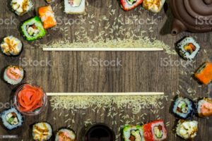 Download sushi background HD