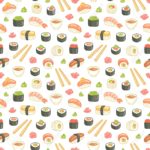 Top sushi background 4k Download