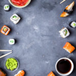 Top sushi background 4k Download