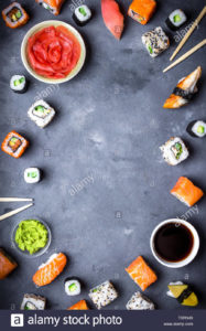 Top sushi background 4k Download