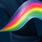 Download wallpaper galaxy rainbow HD