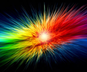 Download wallpaper galaxy rainbow HD