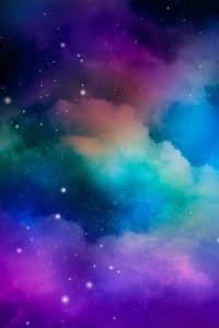 Download wallpaper galaxy rainbow HD