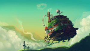 Top wallpaper howl's moving castle 4k Download