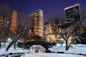 Download wallpaper new york winter HD