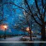 Top winter night scenes wallpaper 4k Download