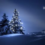 Top winter night scenes wallpaper free Download