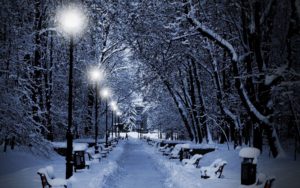 Top winter night scenes wallpaper HD Download