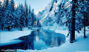 Download winter scene wallpaper for desktop HD