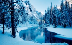 Download winter scene wallpaper for desktop HD