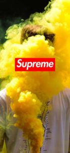 Download yellow supreme wallpaper HD