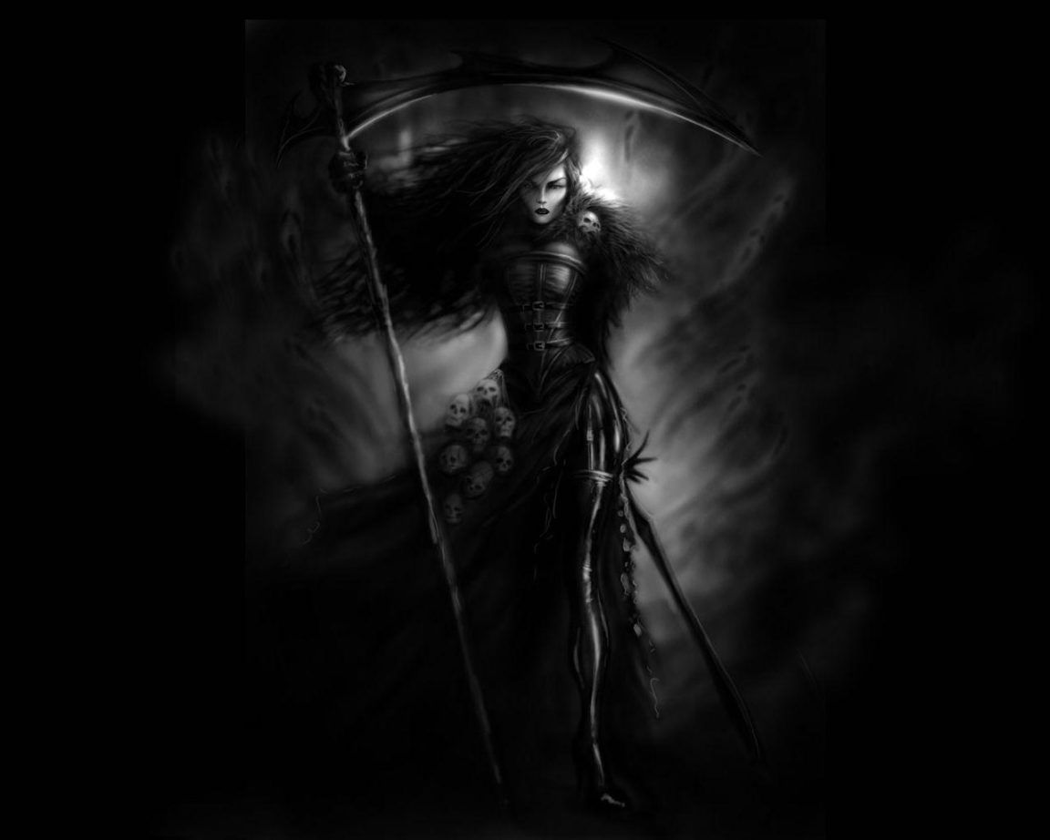 Download black grim reaper wallpaper HD