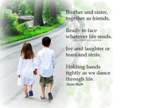 Download cute brother and sister wallpaper with quotes HD