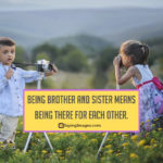 Download cute brother and sister wallpaper with quotes HD