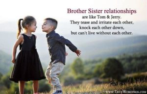 Download cute brother and sister wallpaper with quotes HD