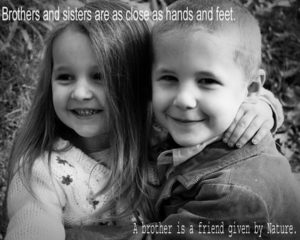 Top cute brother and sister wallpaper with quotes 4k Download