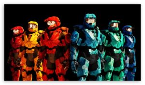 Download red vs blue wallpaper iphone HD