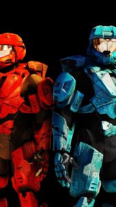 Download red vs blue wallpaper iphone HD