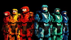 Download red vs blue wallpaper iphone HD