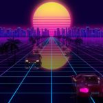 Download retrowave wallpaper HD