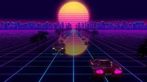 Download retrowave wallpaper HD