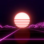 Download retrowave wallpaper HD