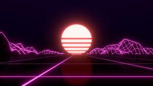 Download retrowave wallpaper HD